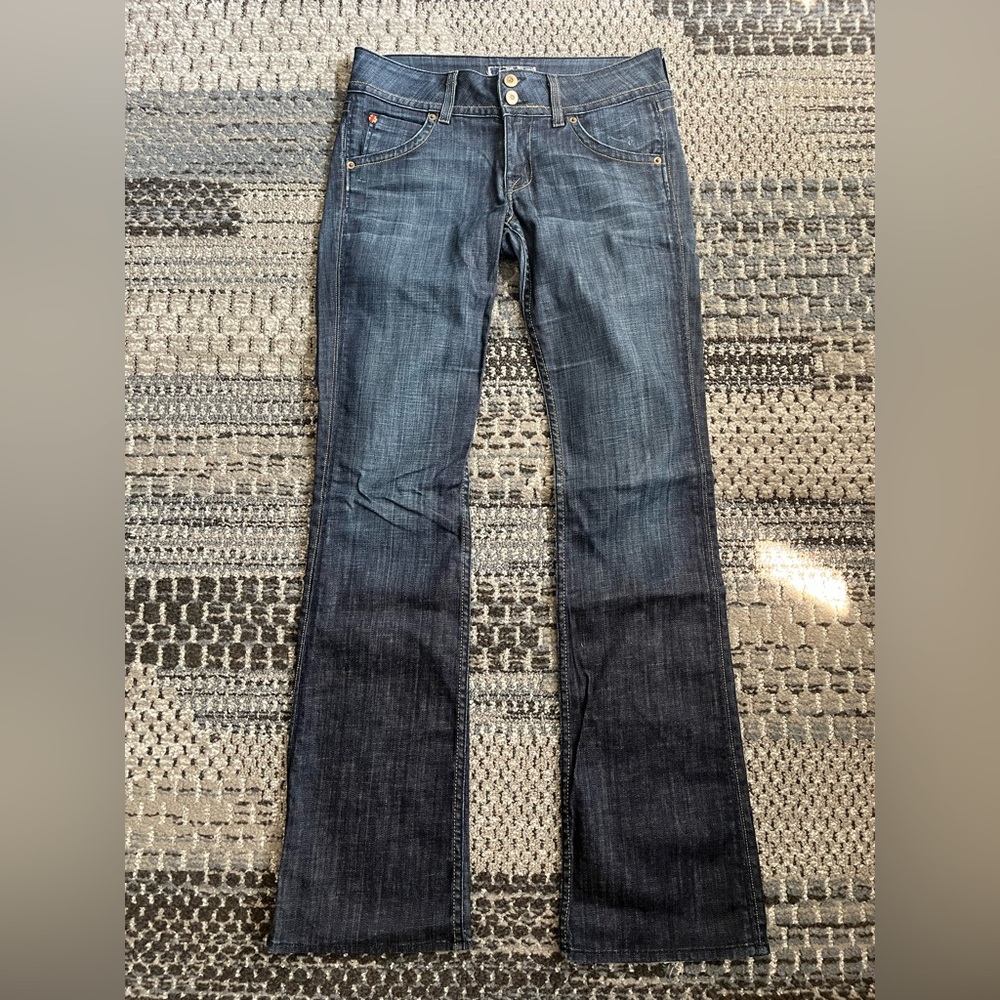 👖Hudson Jeans Ladies Flap Pocket Boot Cut, Size 28, Medium Dark Wash